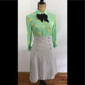 ✦Anthropologie Seaside Bird Leifsdottir 0 Blouse✦